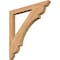 Ekena Millwork Olympic Slat Smooth Bracket, Western Red Cedar, 3 1/2"W x 40"D x 40"H BKT04X40X40OLY06SWR - alternate 1